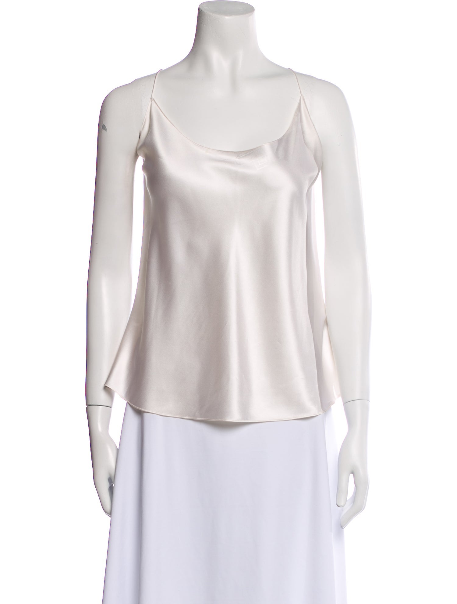 Ralph Lauren Black Label Silk Scoop Neck Top