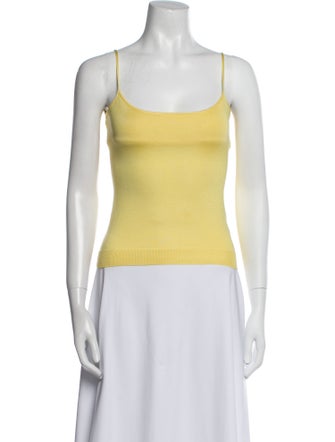 Ralph Lauren Black Label Silk Square Neckline Top