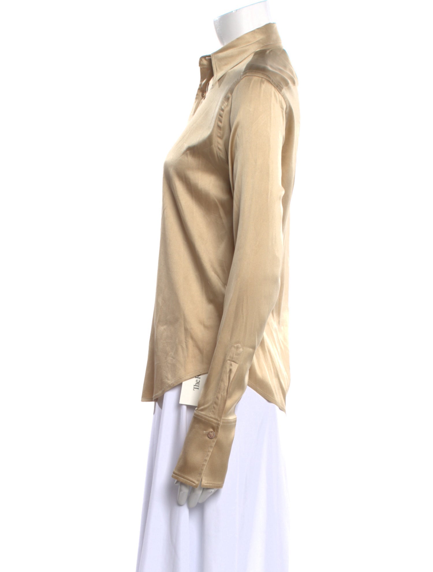 Ralph Lauren Black Label Wool Long Sleeve Button-Up Top