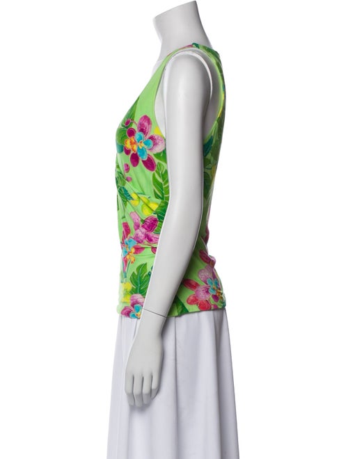 Ralph Lauren Black Label Floral Print V-Neck Top