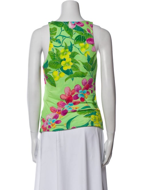 Ralph Lauren Black Label Floral Print V-Neck Top