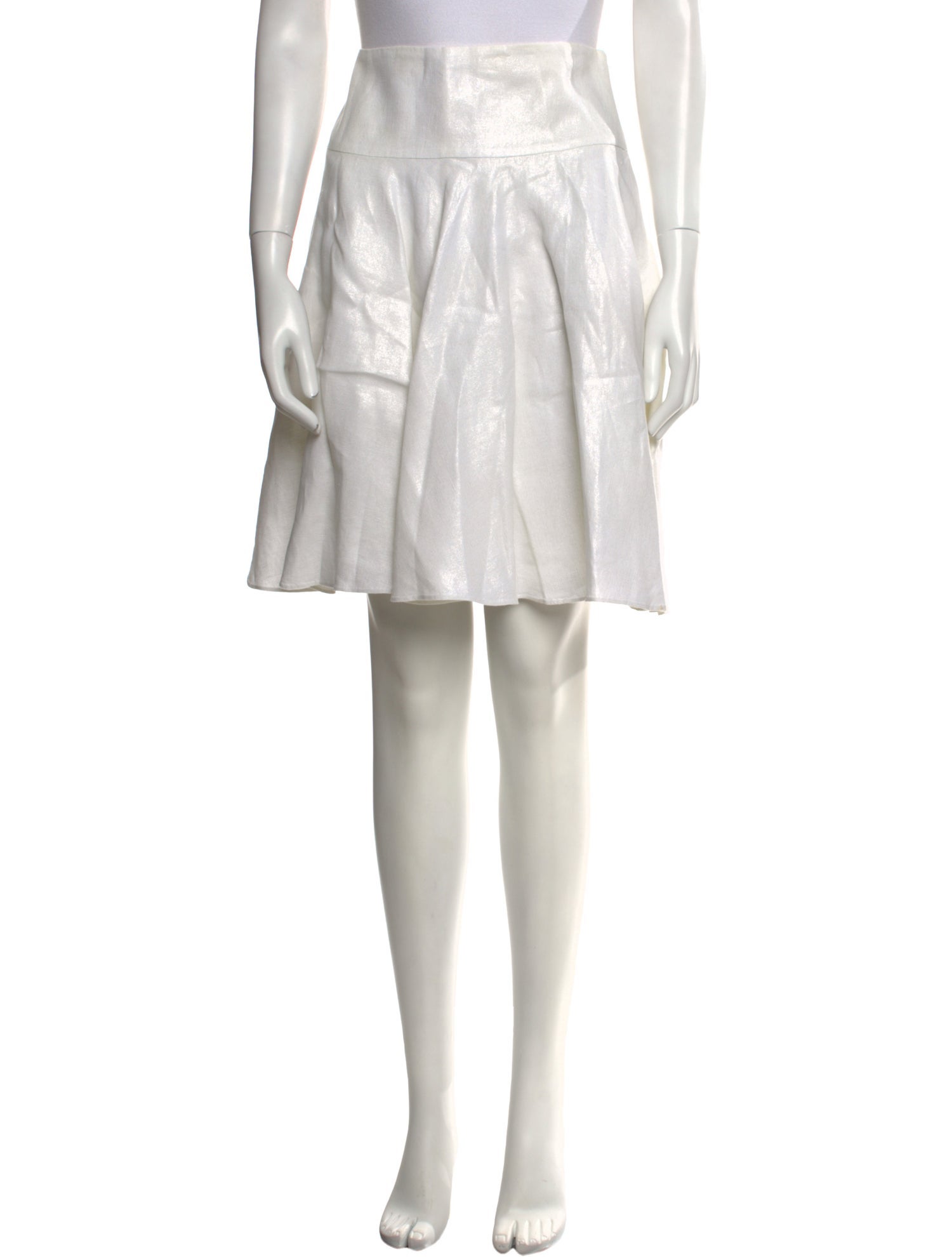 Ralph Lauren Black Label Linen Knee-Length Skirt