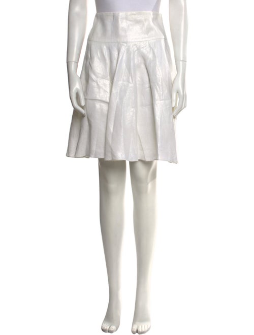 Ralph Lauren Black Label Linen Knee-Length Skirt