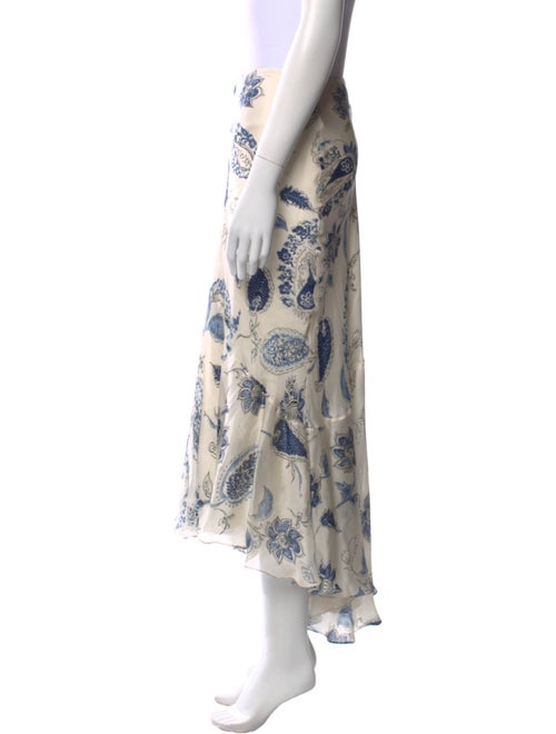 Ralph Lauren Black Label Silk Midi Length Skirt