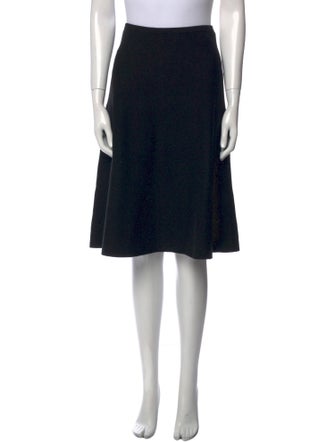 Ralph Lauren Black Label Cashmere Knee-Length Skirt