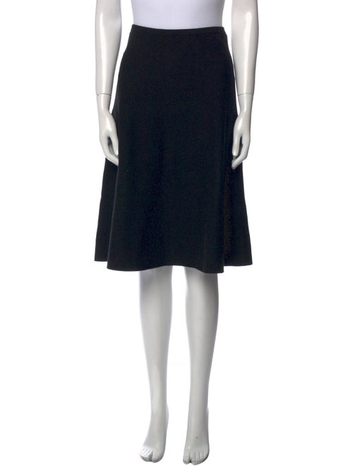 Ralph Lauren Black Label Cashmere Knee-Length Skirt