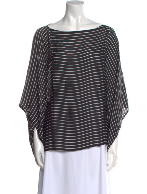 Ralph Lauren Black Label Silk Striped Blouse