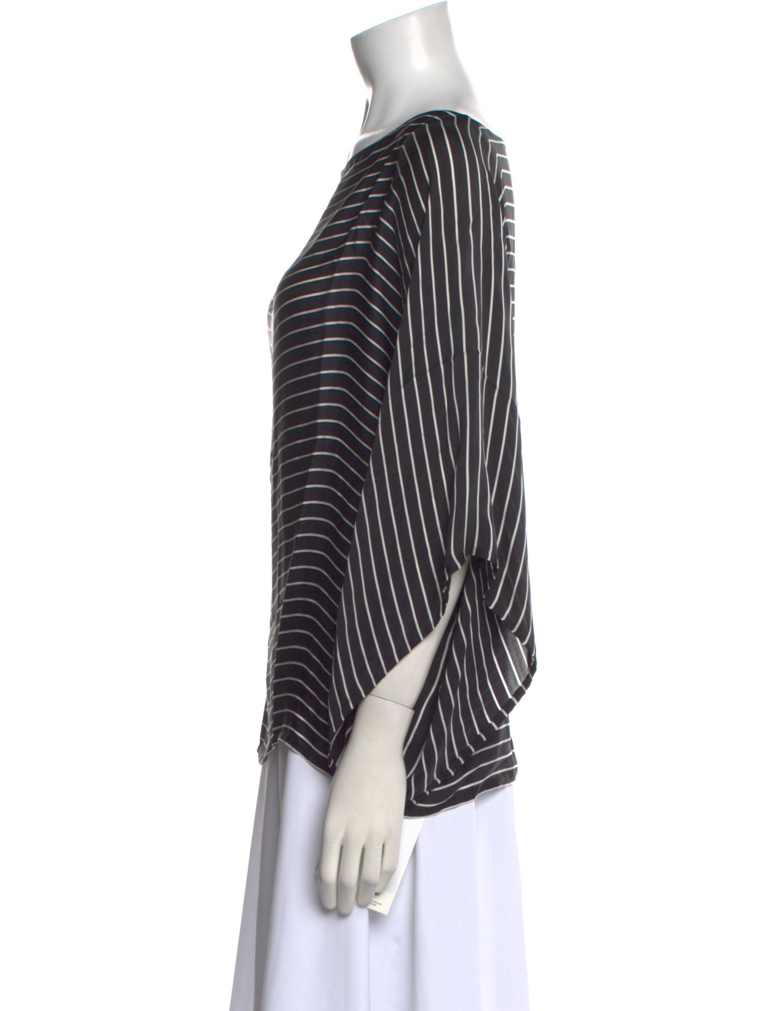 Ralph Lauren Black Label Silk Striped Blouse