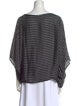 Ralph Lauren Black Label Silk Striped Blouse