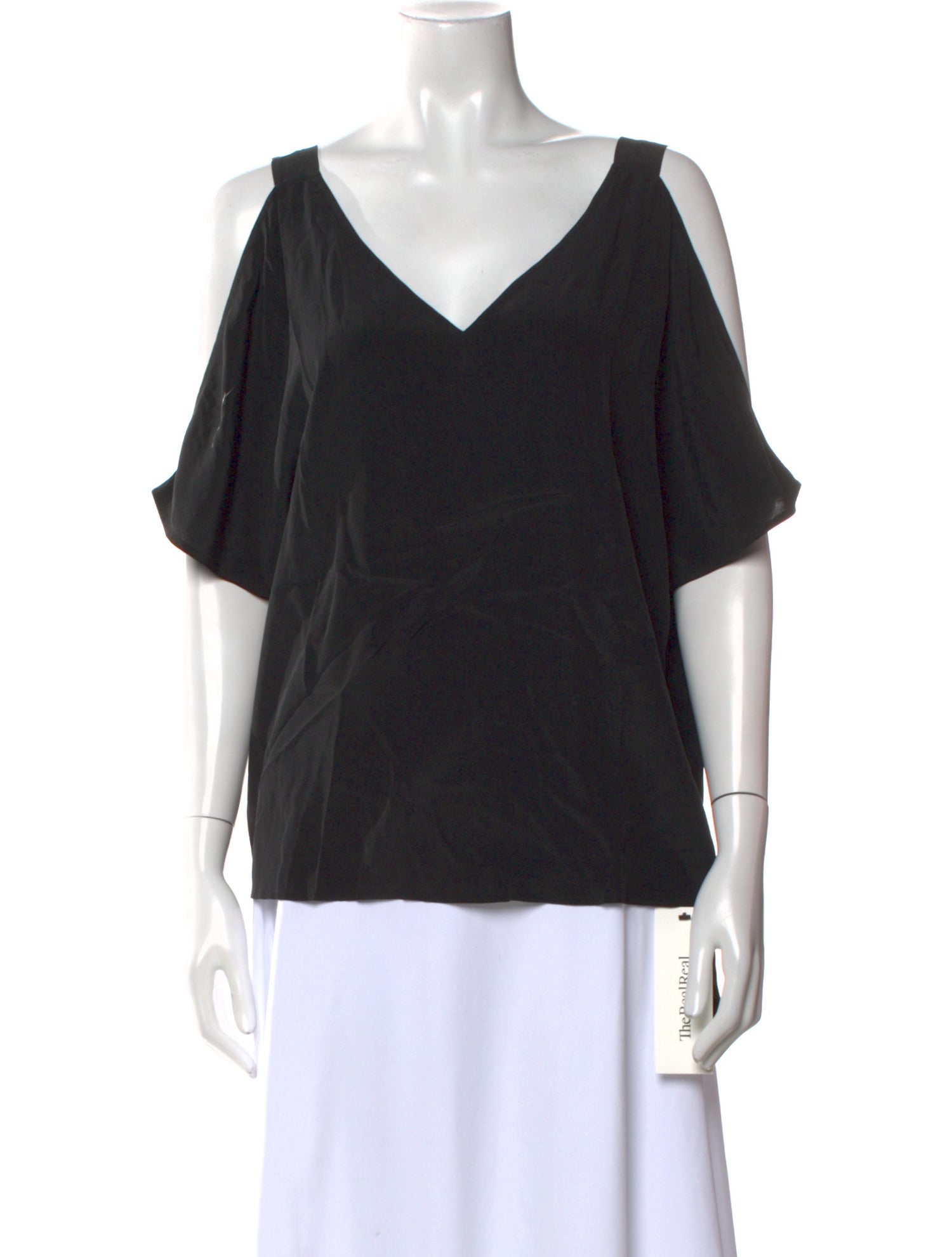 Ralph Lauren Black Label Silk V-Neck T-Shirt