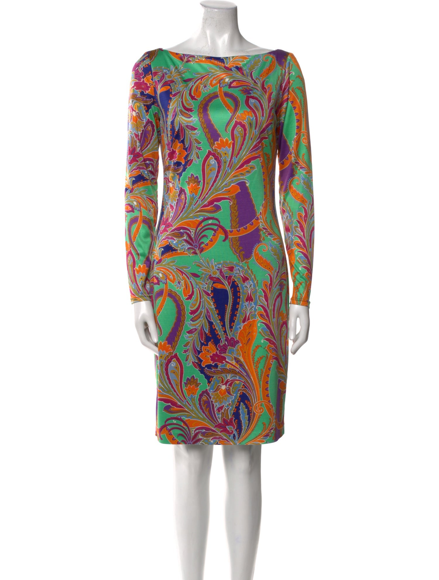 Ralph Lauren Black Label Silk Knee-Length Dress