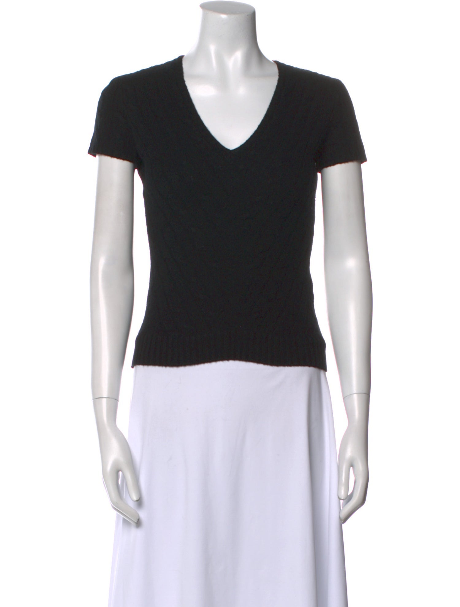 Ralph Lauren Black Label Cashmere V-Neck T-Shirt