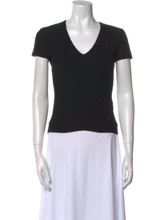 Ralph Lauren Black Label Cashmere V-Neck T-Shirt