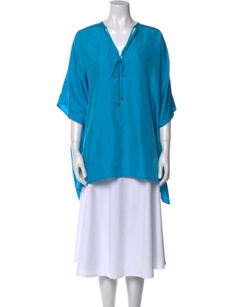 Ralph Lauren Black Label Silk V-Neck Tunic