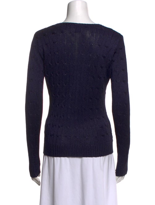 Ralph Lauren Black Label Silk V-Neck Sweater
