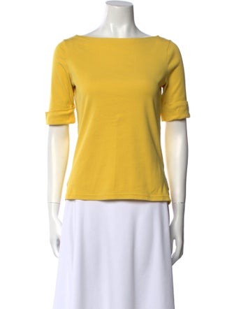 Ralph Lauren Black Label Bateau Neckline Short Sleeve T-Shirt