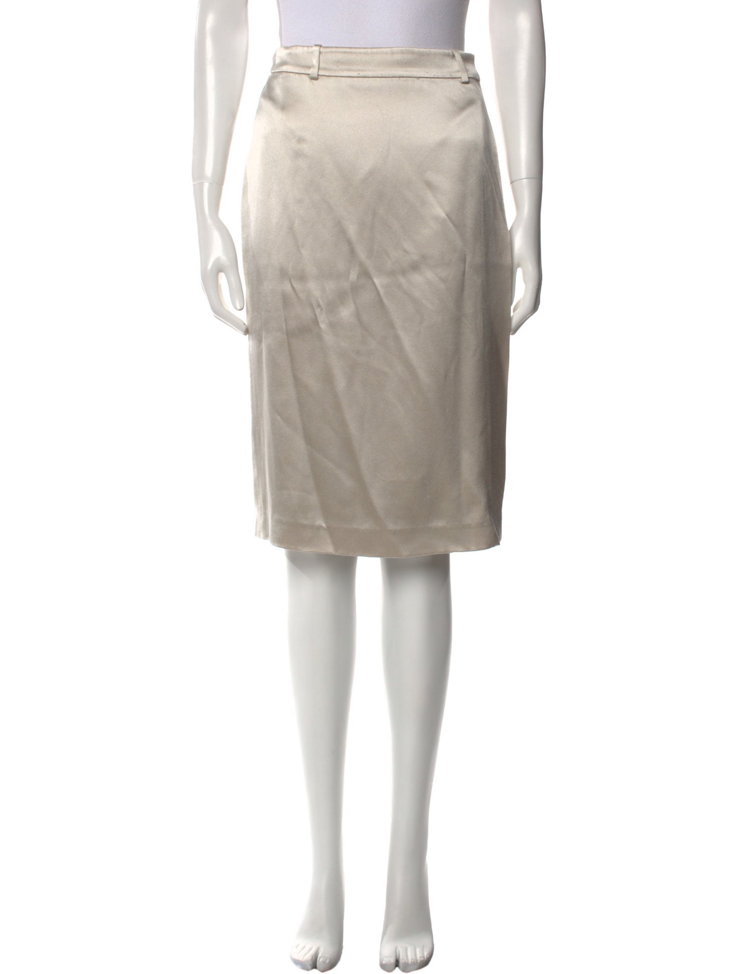 Ralph Lauren Black Label Silk Knee-Length Skirt