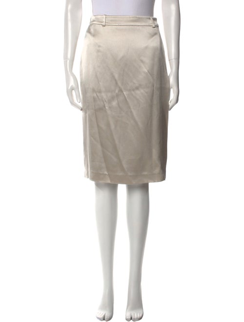 Ralph Lauren Black Label Silk Knee-Length Skirt