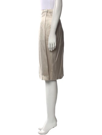 Ralph Lauren Black Label Silk Knee-Length Skirt