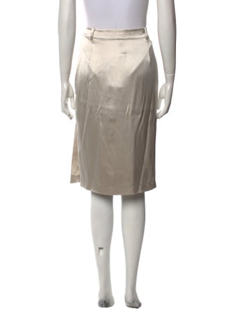 Ralph Lauren Black Label Silk Knee-Length Skirt