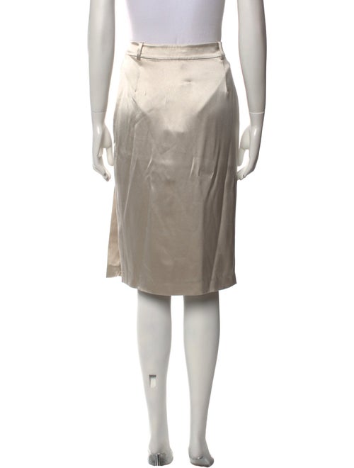 Ralph Lauren Black Label Silk Knee-Length Skirt