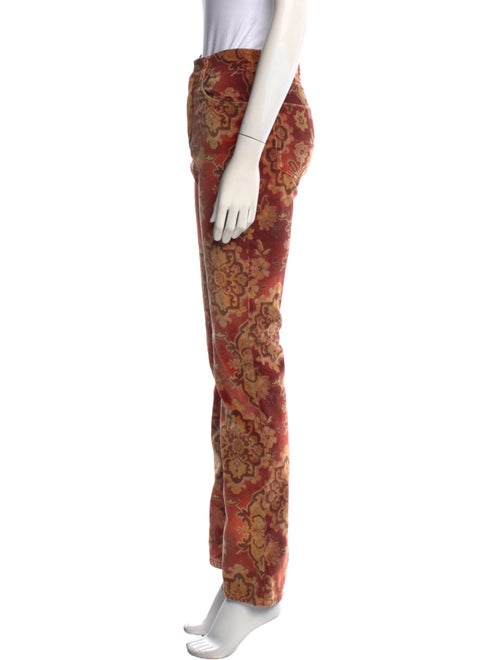 Ralph Lauren Black Label Floral Print Straight Leg Pants