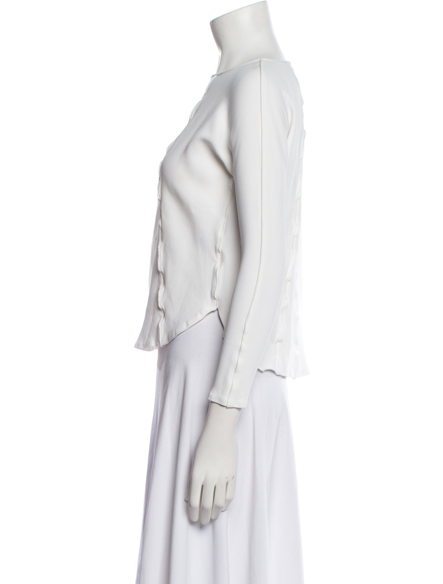 Ralph Lauren Black Label Square Neckline Long Sleeve Tunic