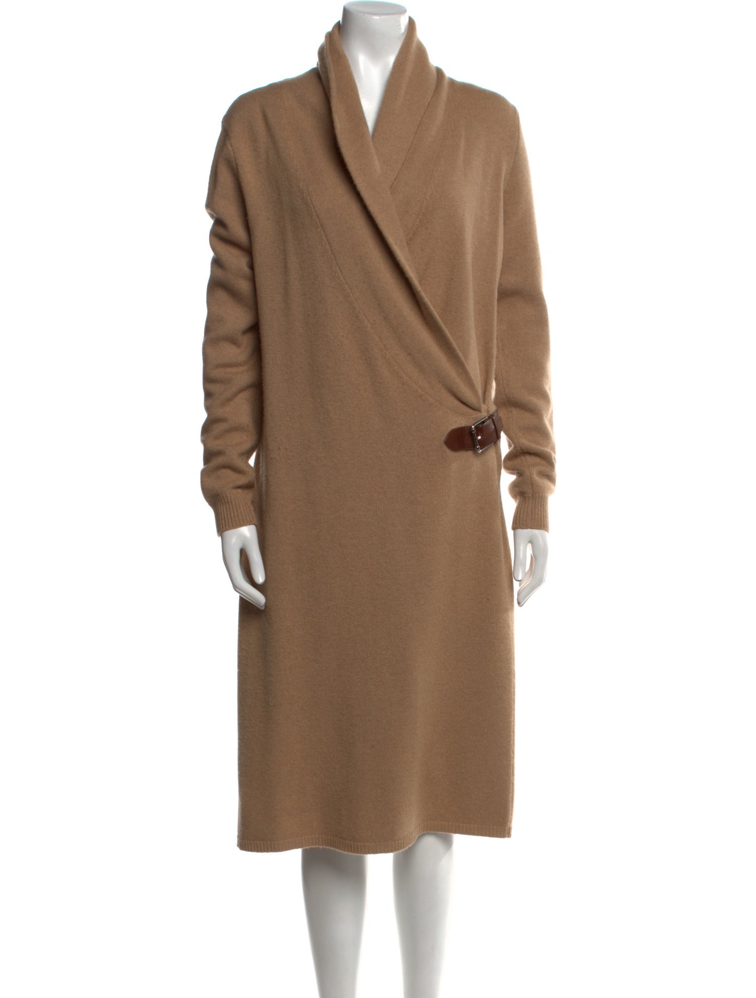 Ralph Lauren Black Label Merino Wool Midi Length Dress