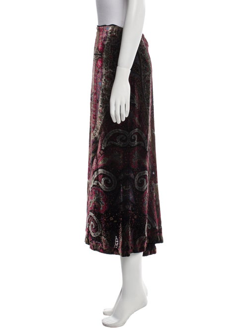 Ralph Lauren Black Label Printed Midi Length Skirt