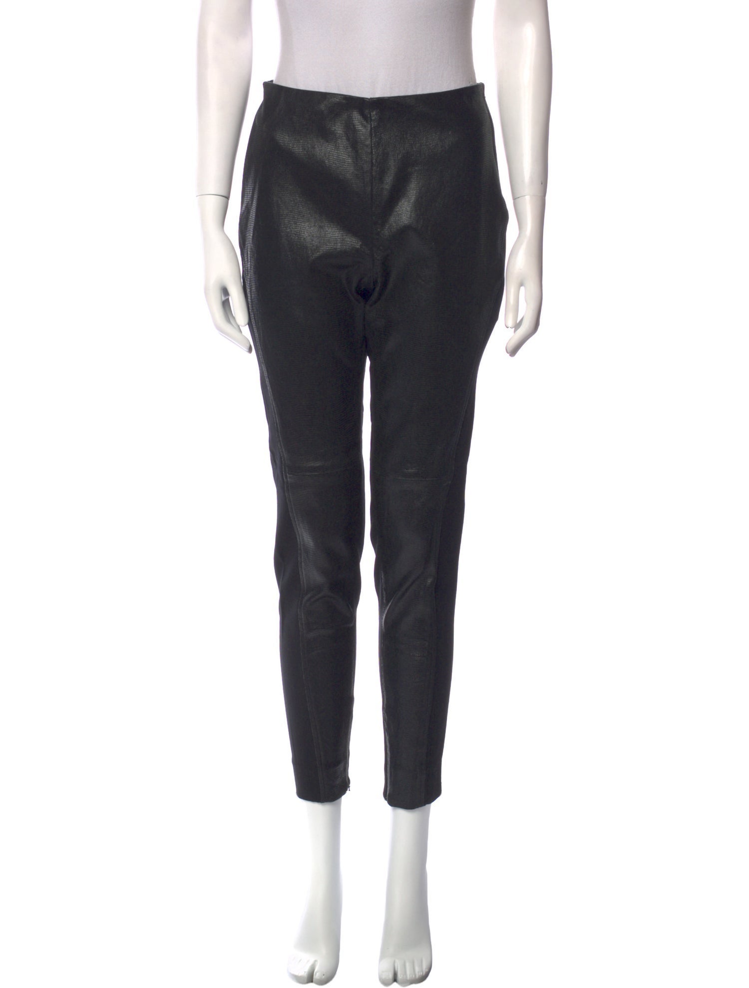 Ralph Lauren Black Label Leather Skinny Leg Pants