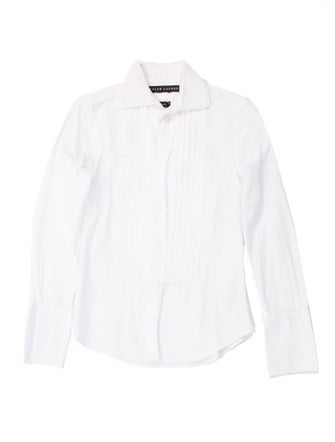 Ralph Lauren Black Label Long Sleeve Tuxedo Shirt