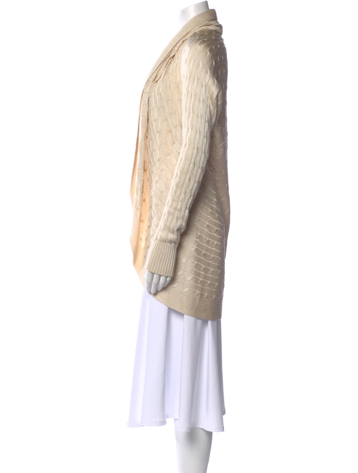 Ralph Lauren Black Label Silk Open Front Sweater