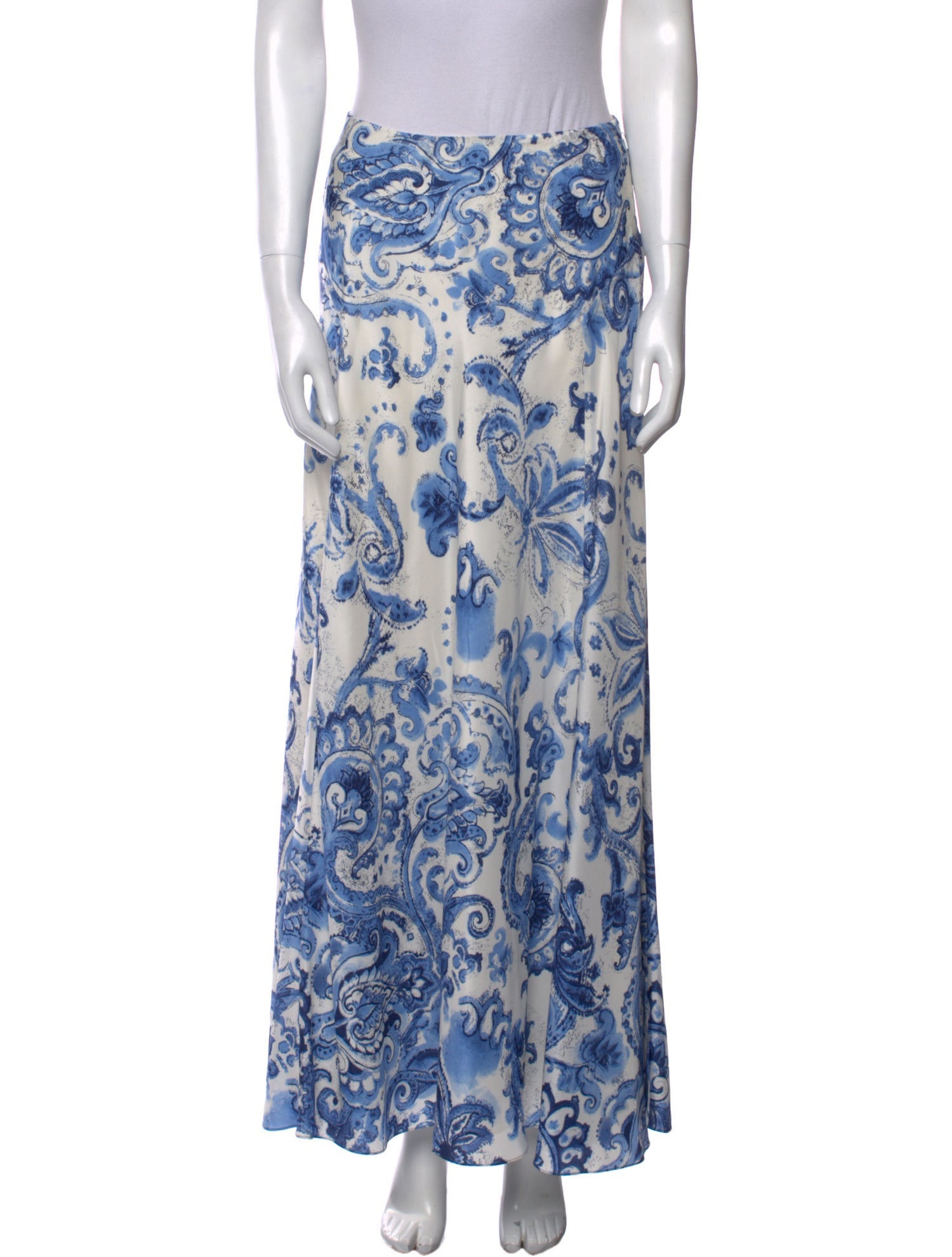 Ralph Lauren Black Label Floral Print Long Skirt