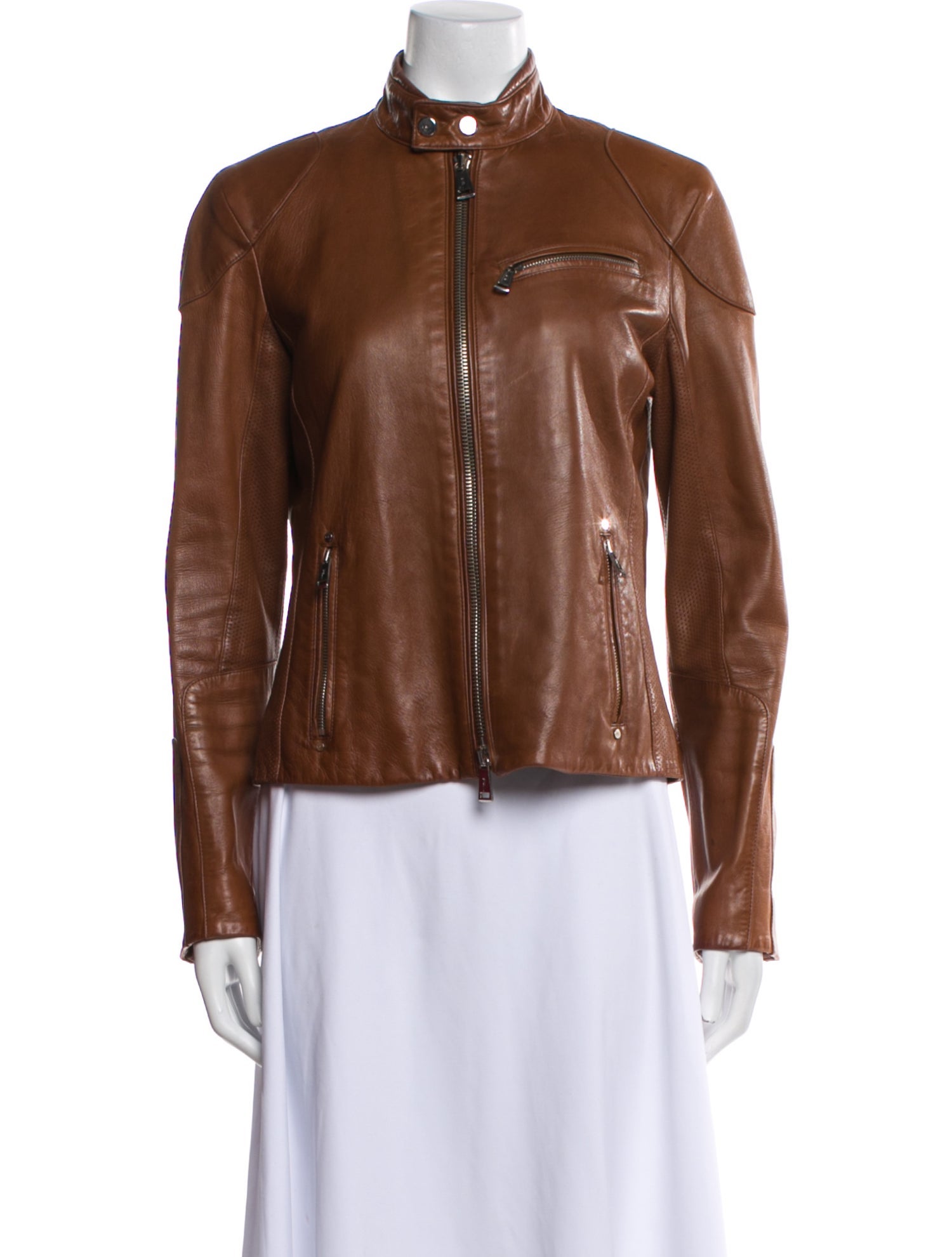 Ralph Lauren Black Label Lamb Leather Biker Jacket