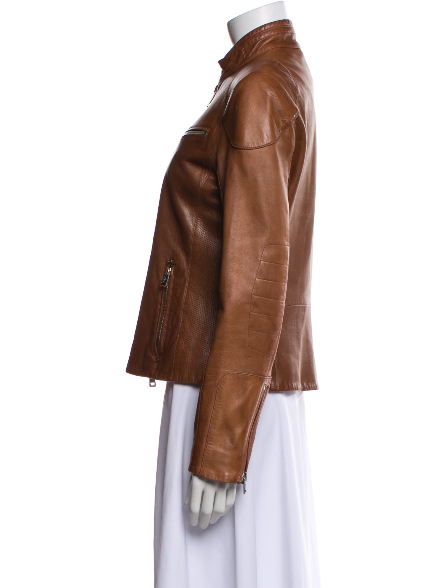 Ralph Lauren Black Label Lamb Leather Biker Jacket