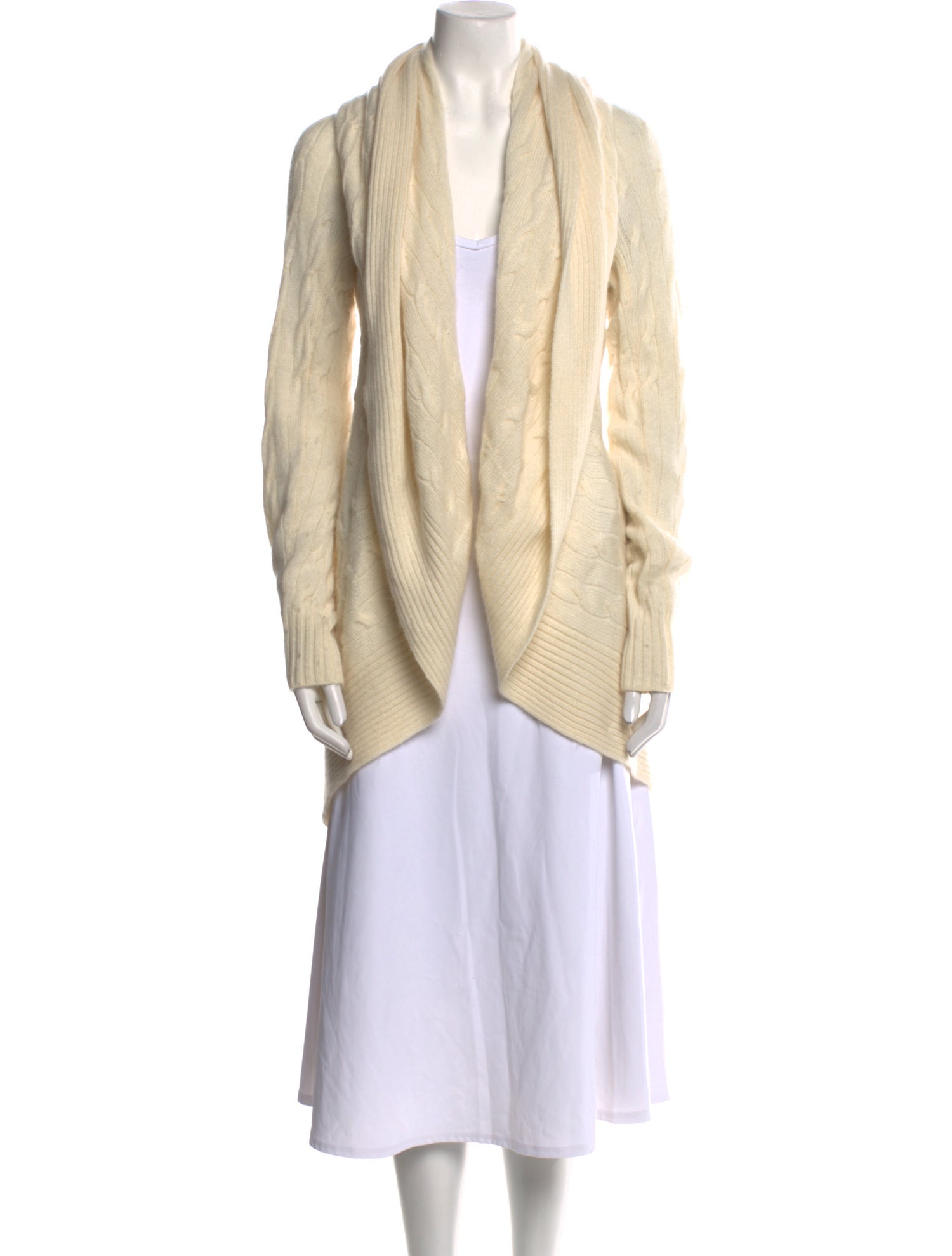 Ralph Lauren Black Label Cashmere Open Front Sweater