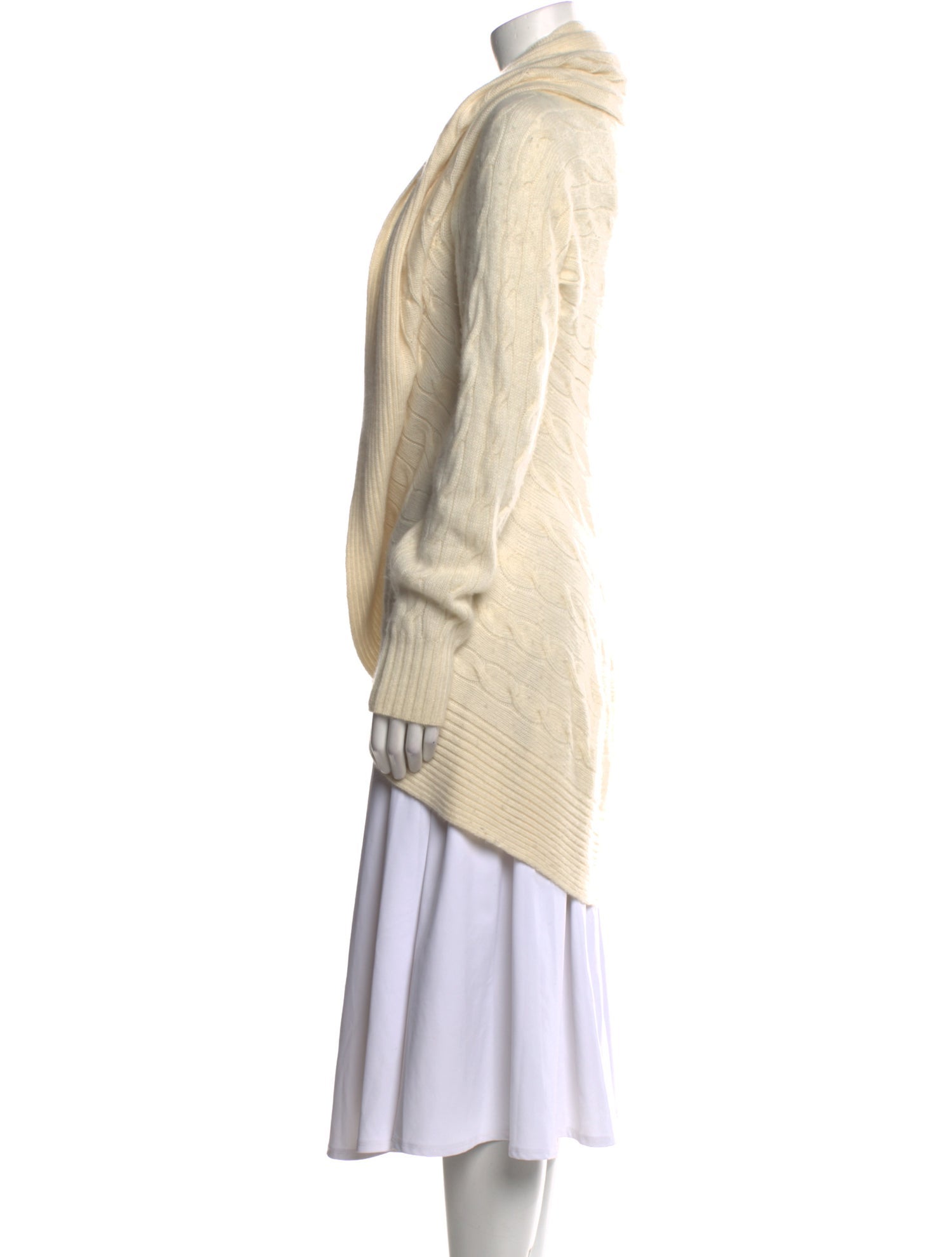 Ralph Lauren Black Label Cashmere Open Front Sweater