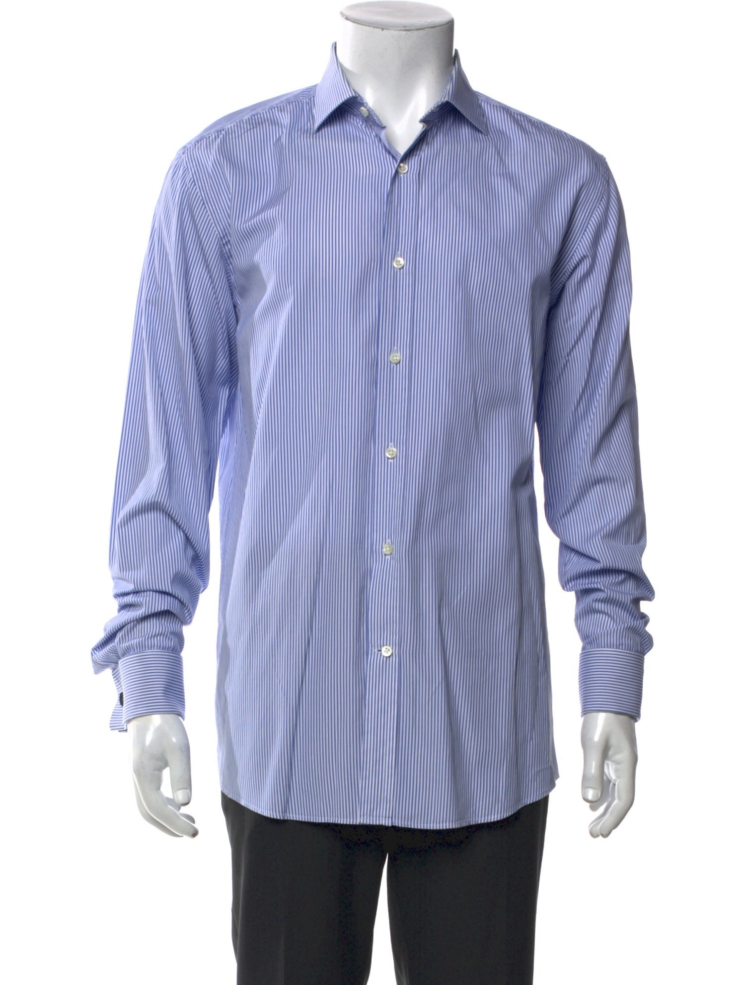 Ralph Lauren Black Label Striped Long Sleeve Dress Shirt