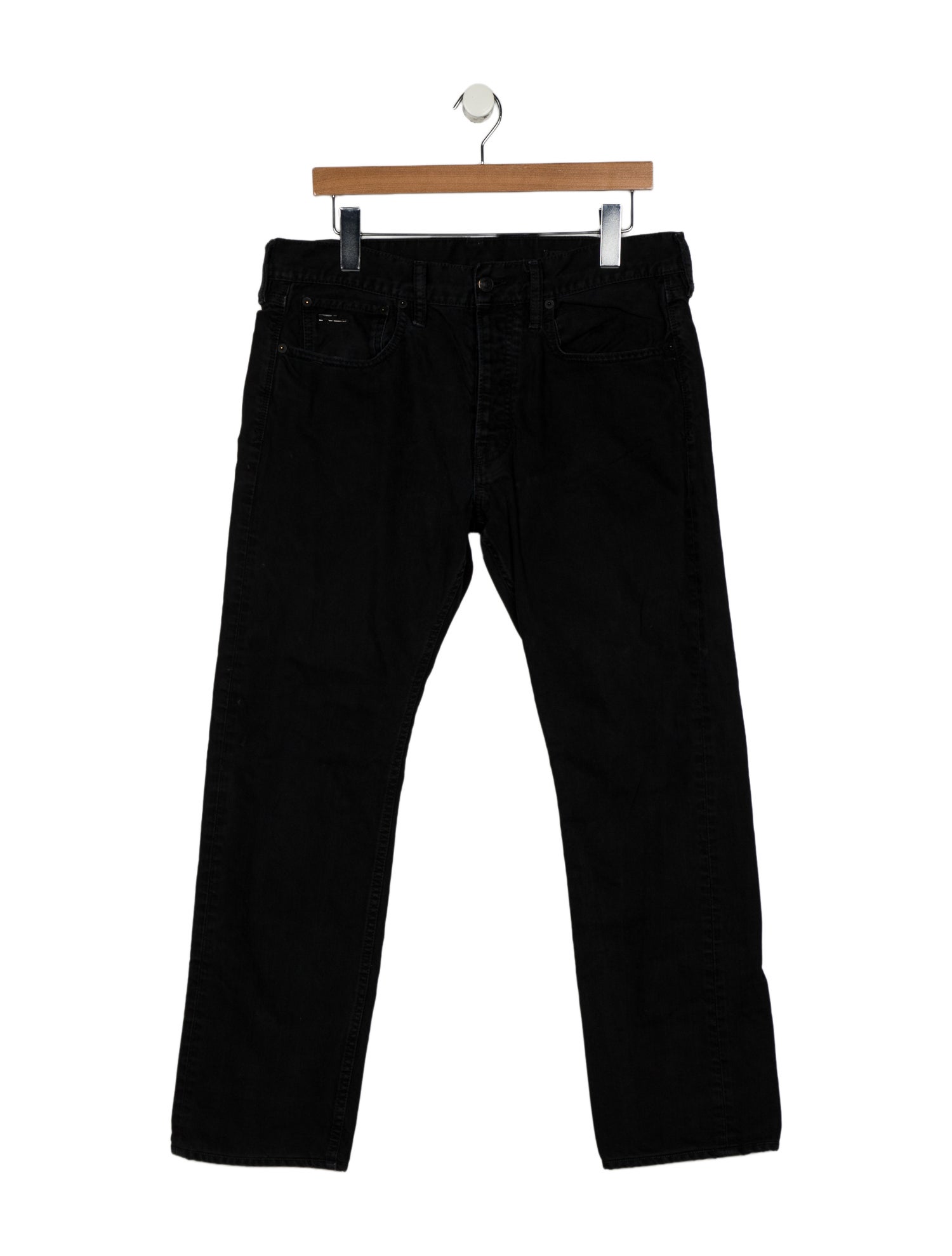 Ralph Lauren Black Label Mid-Rise Straight Leg Jeans