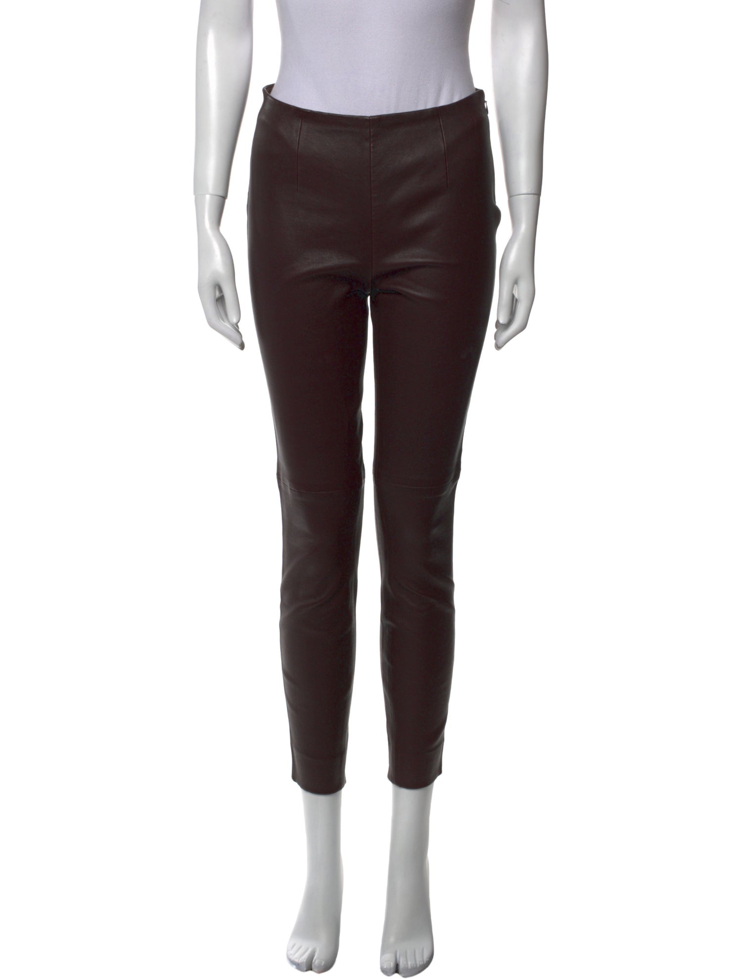 Ralph Lauren Black Label Lamb Leather Skinny Leg Pants
