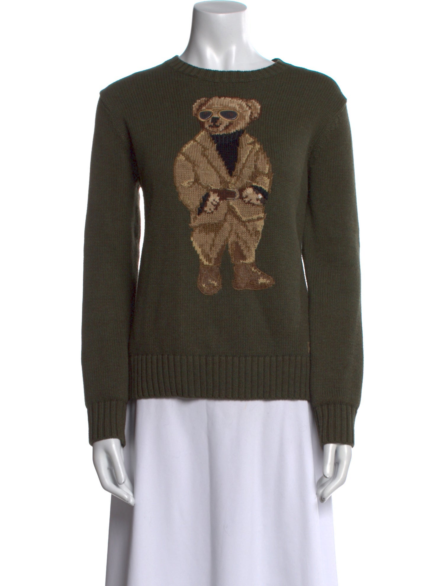 Ralph Lauren Black Label Graphic Print Crew Neck Sweater