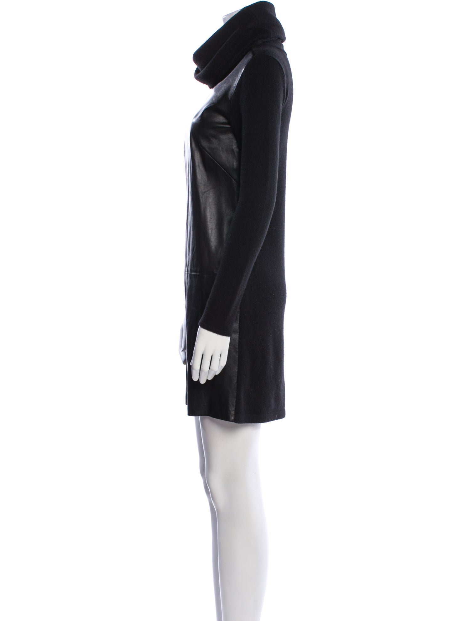 Ralph Lauren Black Label Lamb Leather Mini Dress