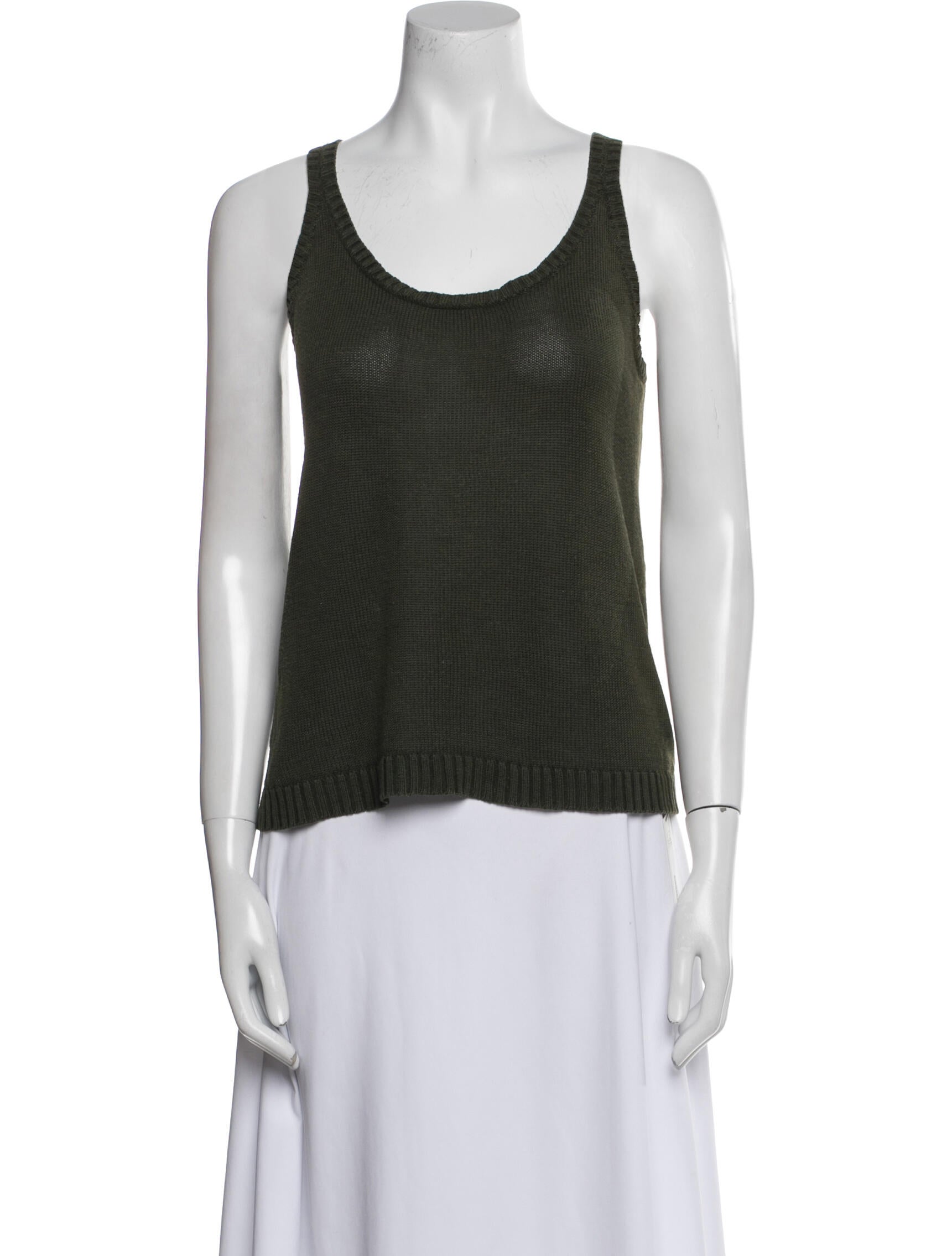 Ralph Lauren Black Label Silk Scoop Neck Top