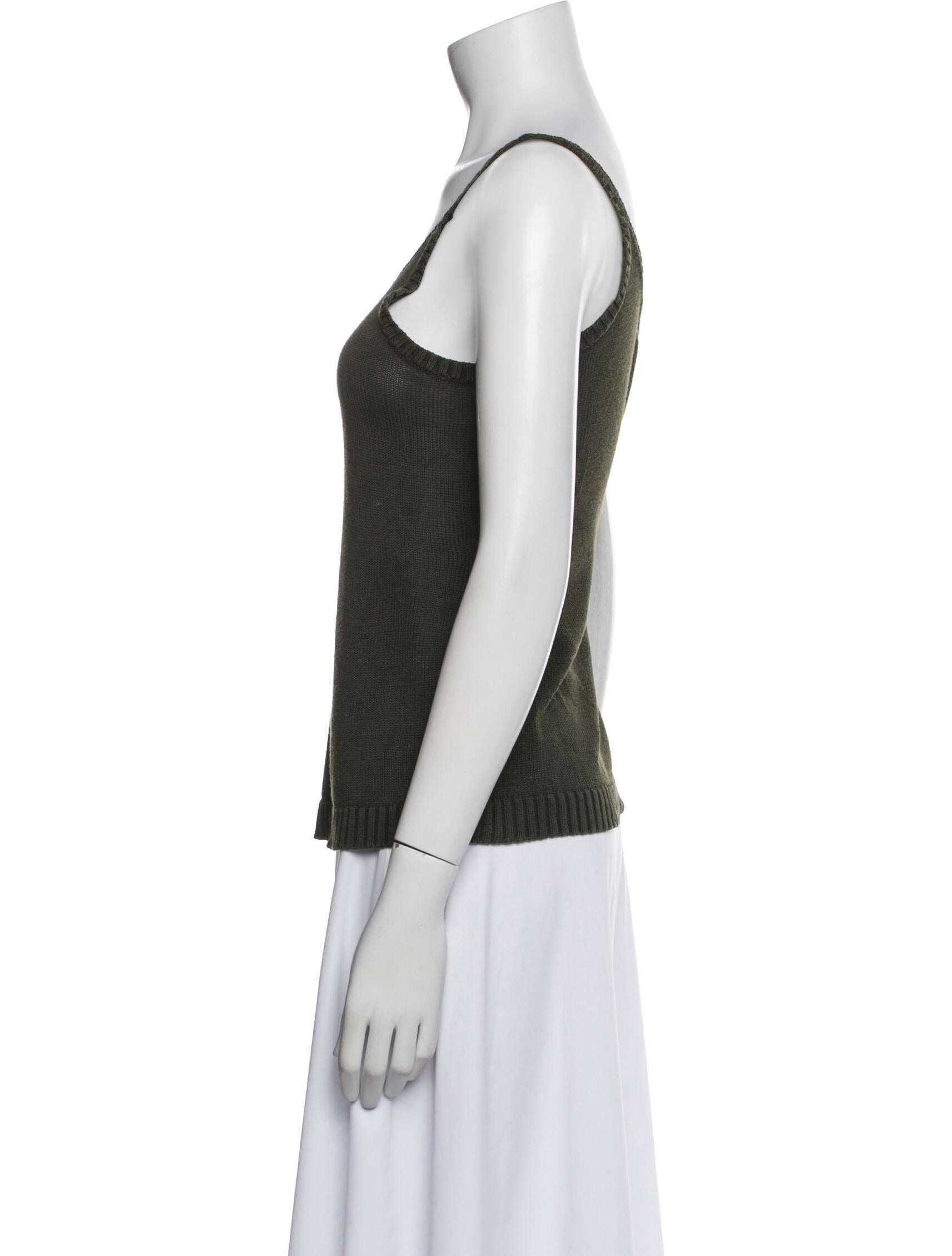 Ralph Lauren Black Label Silk Scoop Neck Top