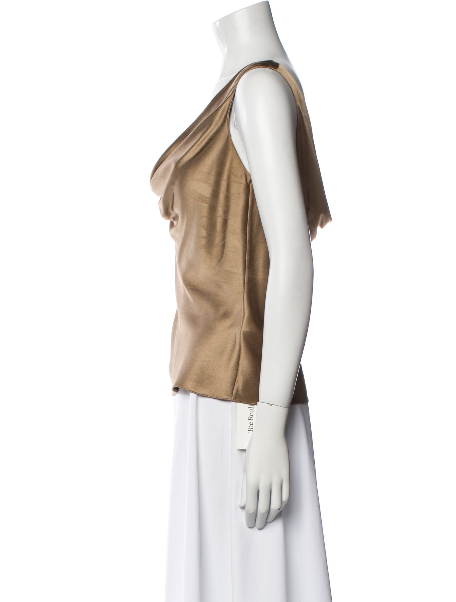 Ralph Lauren Black Label Silk Cowl Neck Top