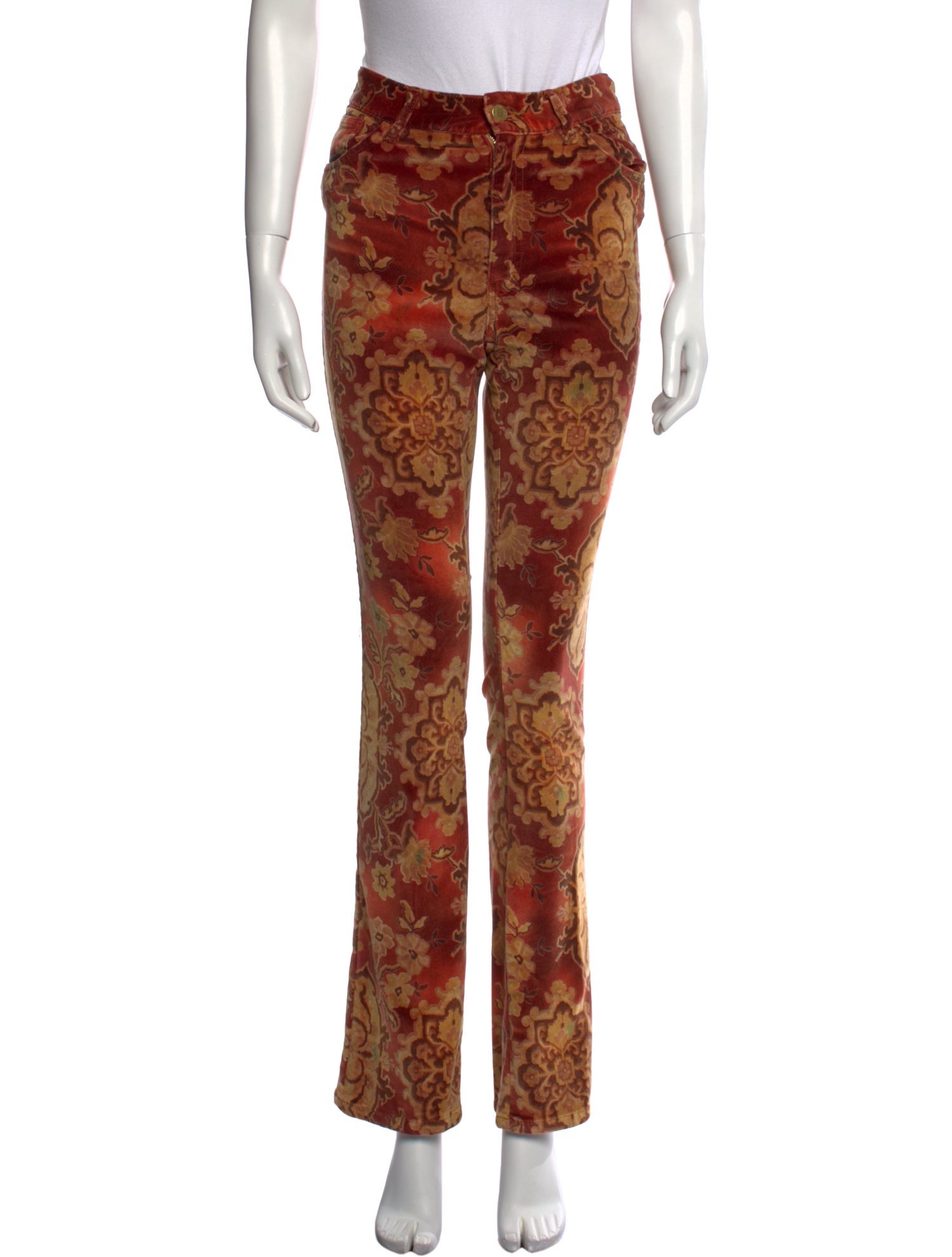 Ralph Lauren Black Label Floral Print Skinny Leg Pants