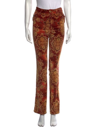 Ralph Lauren Black Label Floral Print Skinny Leg Pants