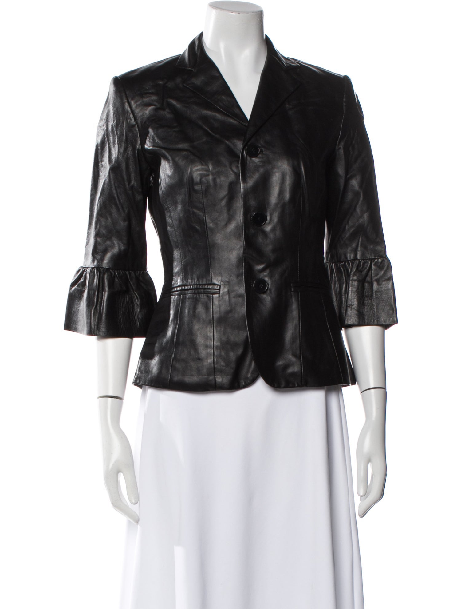 Ralph Lauren Black Label Lamb Leather Blazer