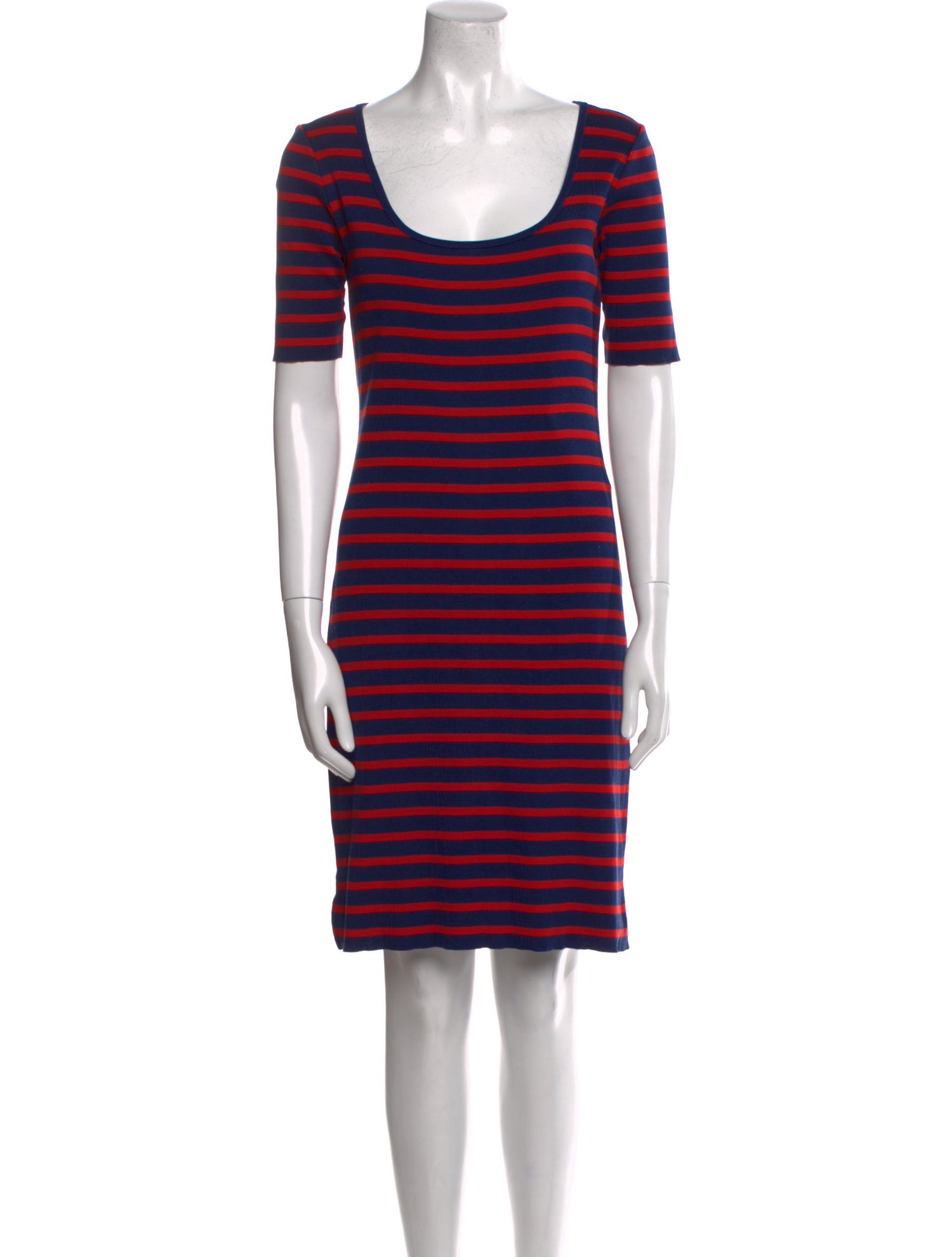 Ralph Lauren Black Label Striped Knee-Length Dress