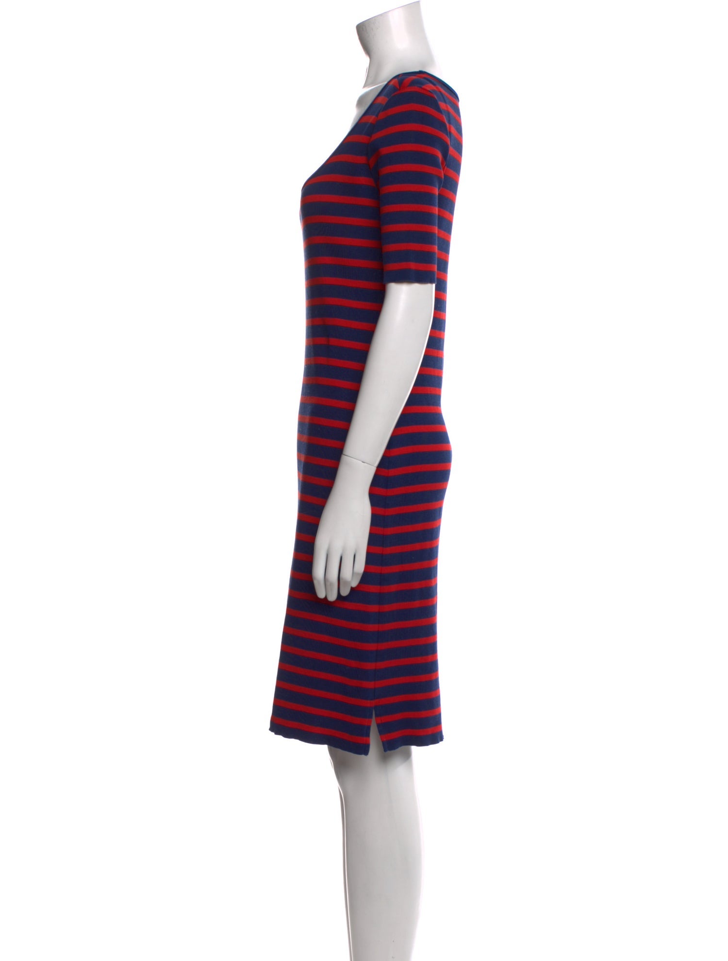 Ralph Lauren Black Label Striped Knee-Length Dress